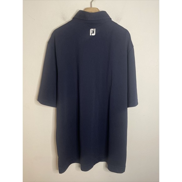 Footjoy FJ Mens S/S Polo Sz L Blue (Tree Logo) - Picture 5 of 8
